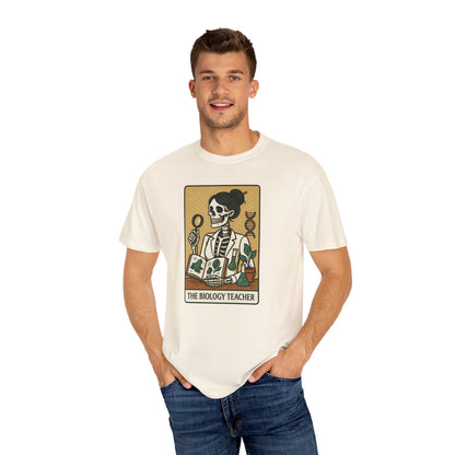 The Biology Teacher Shirt Comfort Colors® Skeleton Science, Funny Halloween Gift for Botanists and Science Lovers, back to school gift