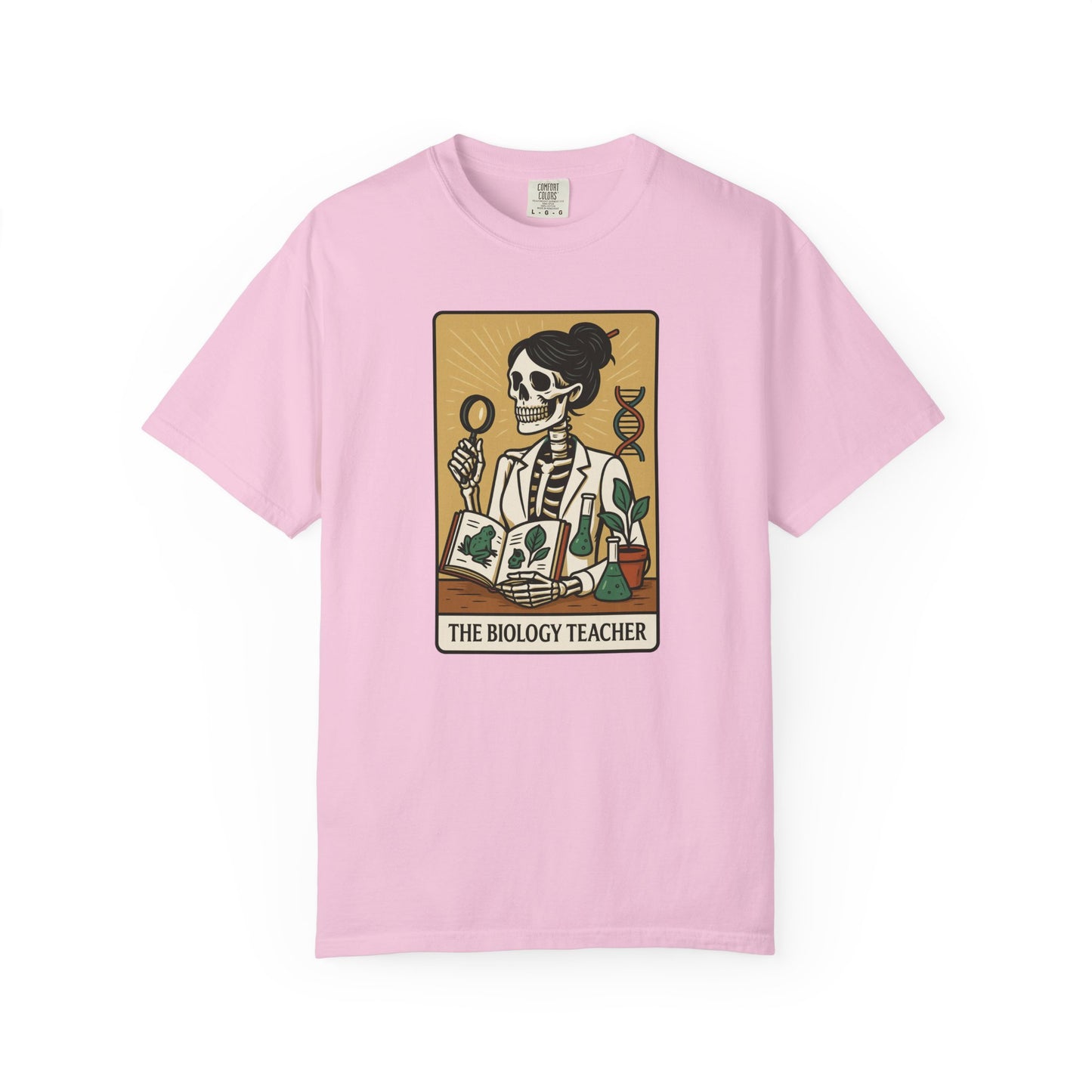 The Biology Teacher Shirt Comfort Colors® Skeleton Science, Funny Halloween Gift for Botanists and Science Lovers, back to school gift