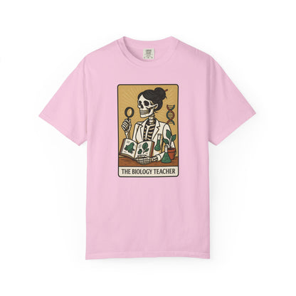 The Biology Teacher Shirt Comfort Colors® Skeleton Science, Funny Halloween Gift for Botanists and Science Lovers, back to school gift
