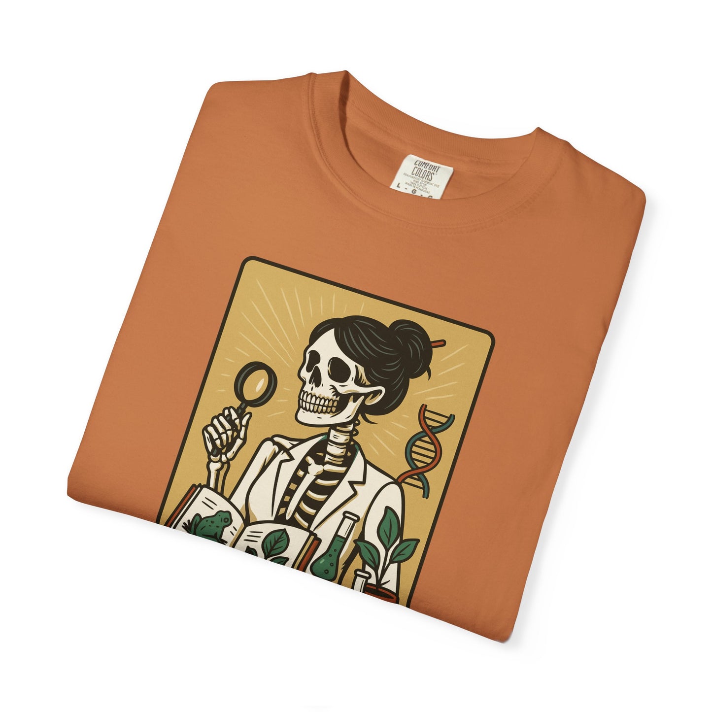 The Biology Teacher Shirt Comfort Colors® Skeleton Science, Funny Halloween Gift for Botanists and Science Lovers, back to school gift
