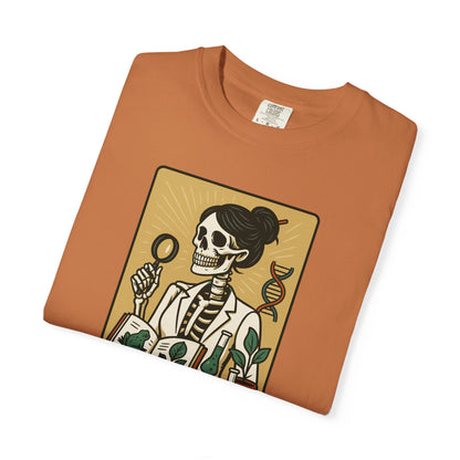 The Biology Teacher Shirt Comfort Colors® Skeleton Science, Funny Halloween Gift for Botanists and Science Lovers, back to school gift