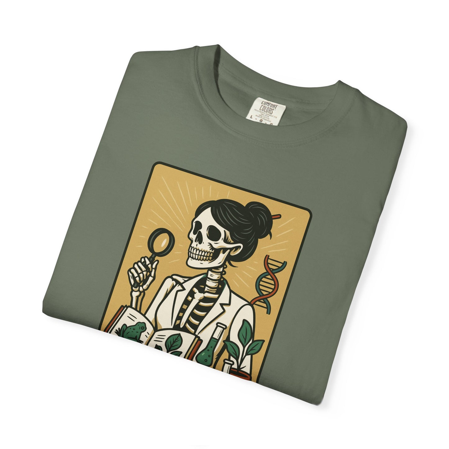 The Biology Teacher Shirt Comfort Colors® Skeleton Science, Funny Halloween Gift for Botanists and Science Lovers, back to school gift