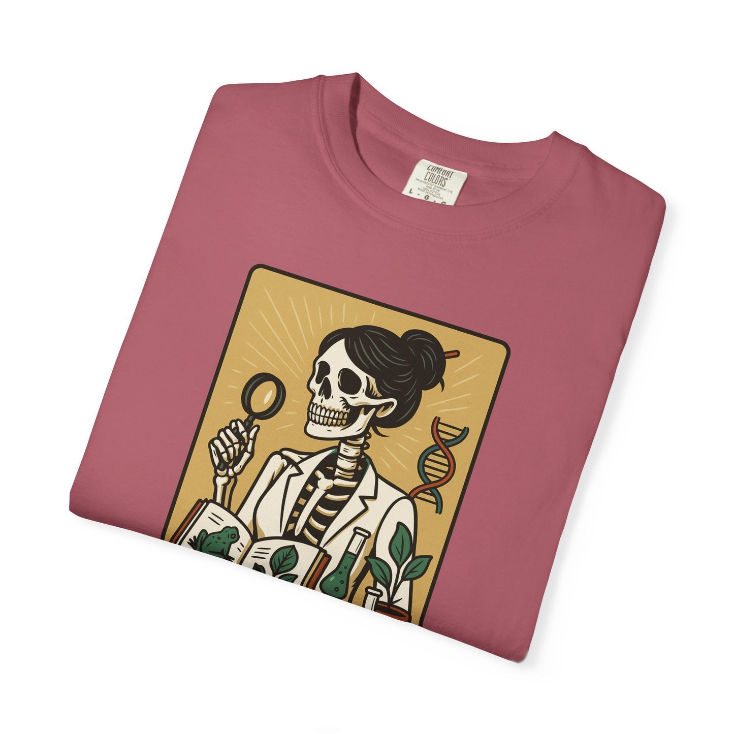 The Biology Teacher Shirt Comfort Colors® Skeleton Science, Funny Halloween Gift for Botanists and Science Lovers, back to school gift