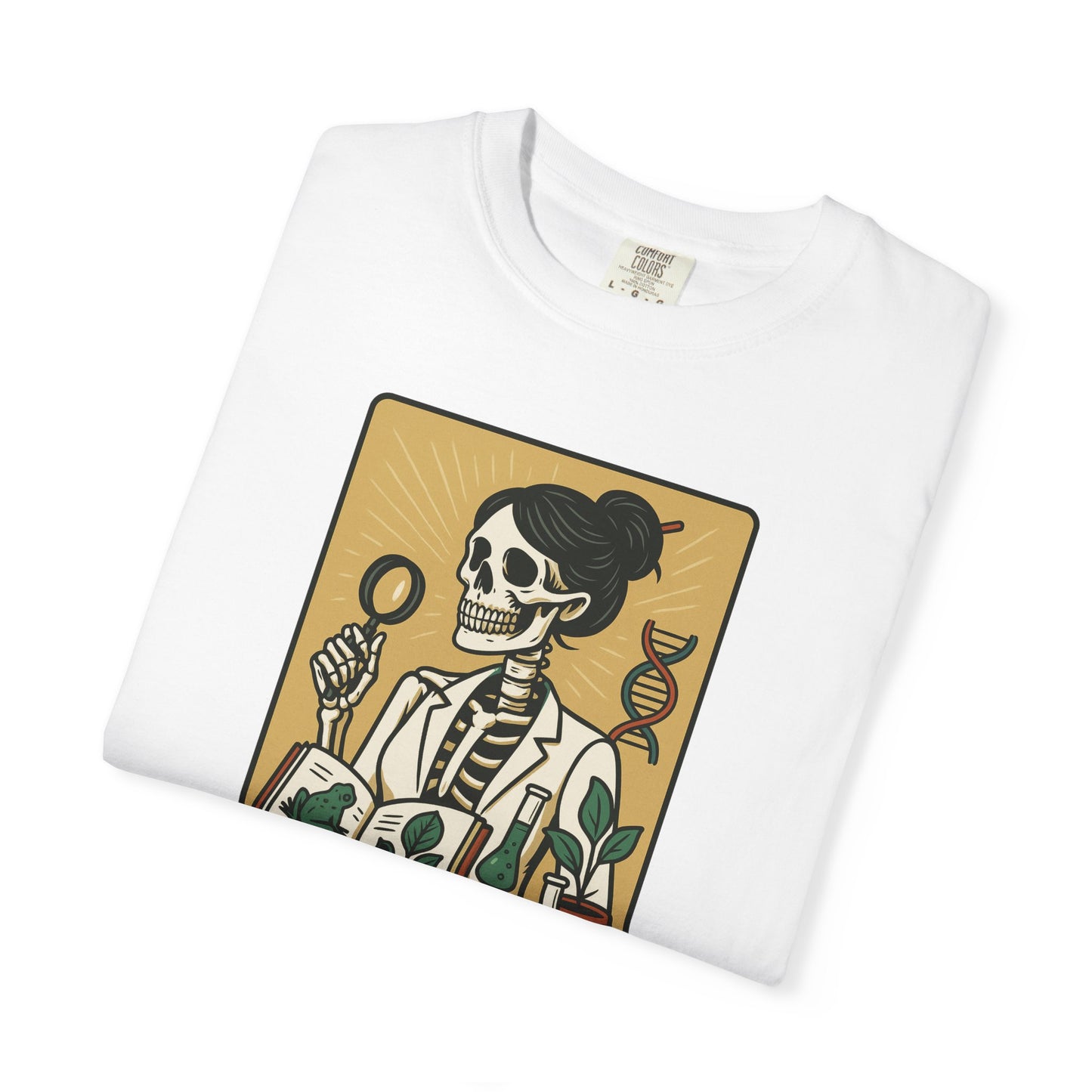 The Biology Teacher Shirt Comfort Colors® Skeleton Science, Funny Halloween Gift for Botanists and Science Lovers, back to school gift