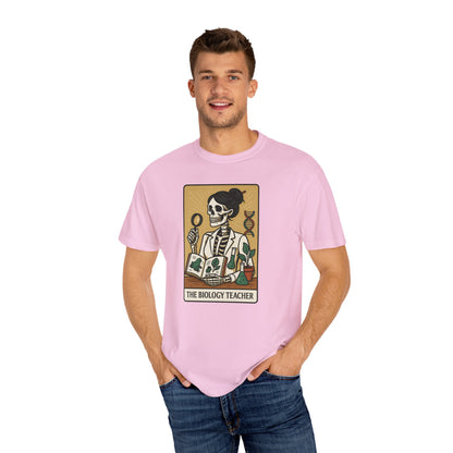 The Biology Teacher Shirt Comfort Colors® Skeleton Science, Funny Halloween Gift for Botanists and Science Lovers, back to school gift