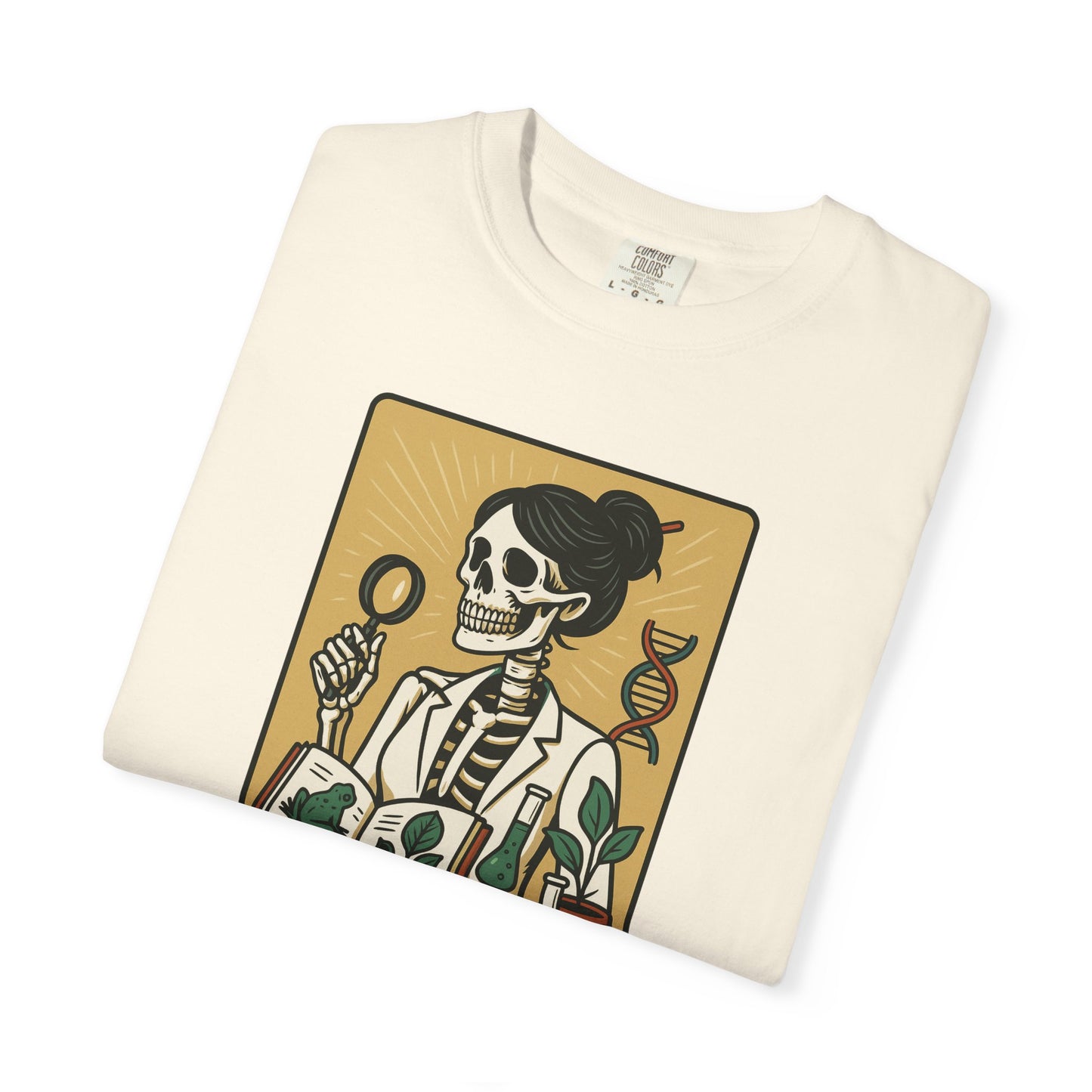 The Biology Teacher Shirt Comfort Colors® Skeleton Science, Funny Halloween Gift for Botanists and Science Lovers, back to school gift