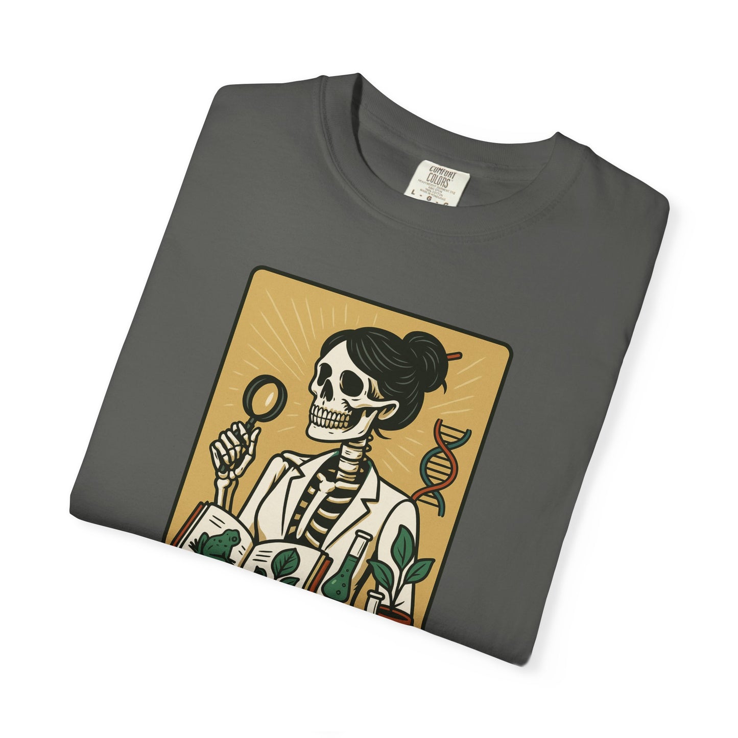 The Biology Teacher Shirt Comfort Colors® Skeleton Science, Funny Halloween Gift for Botanists and Science Lovers, back to school gift