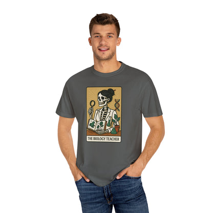The Biology Teacher Shirt Comfort Colors® Skeleton Science, Funny Halloween Gift for Botanists and Science Lovers, back to school gift