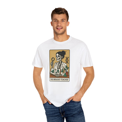 The Biology Teacher Shirt Comfort Colors® Skeleton Science, Funny Halloween Gift for Botanists and Science Lovers, back to school gift